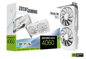 ZOTAC GEFORCE RTX 4060 TWIN EDGE OC 8GB GDDR6 WHITE EDITION *การ์ดจอ