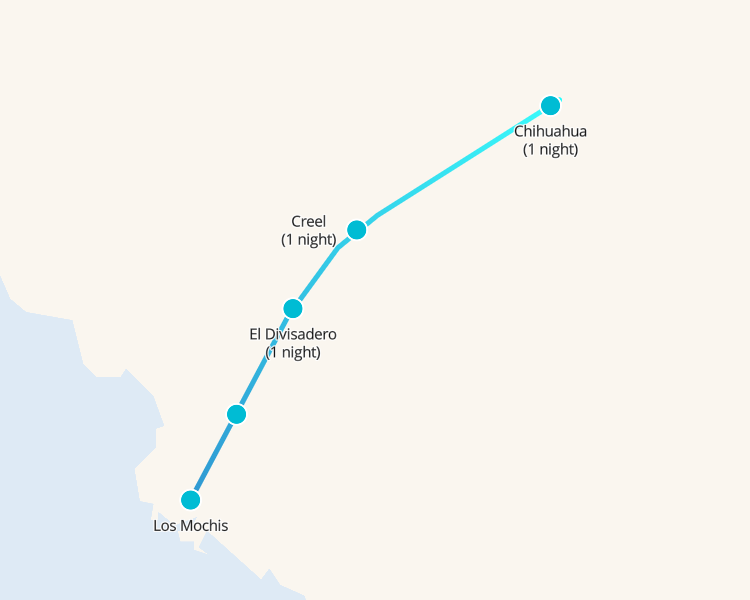 Tren del Cañón del Cobre y Sierra Tarahumara 5 días - 1