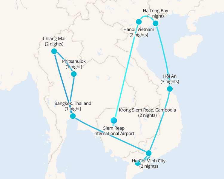 Thailand, Cambodia & Vietnam - 1