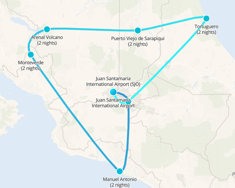 Coast to Coast Trip, The Highlights of Costa Rica - 1