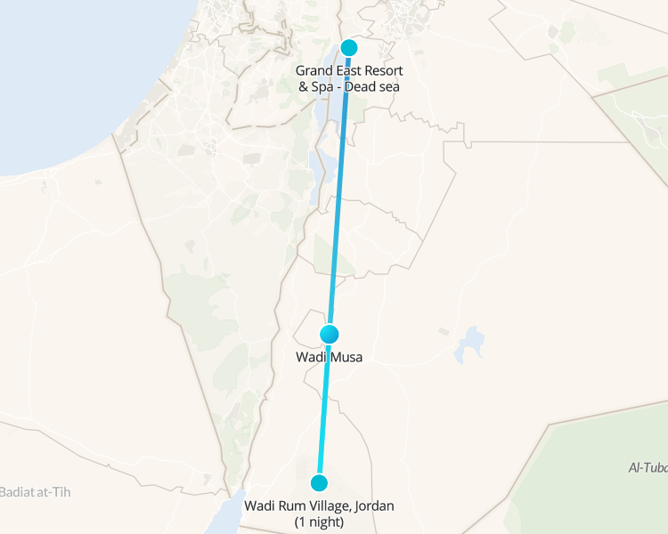 Amman: Petra, Wadi Rum, and Dead Sea 2-Day Tour - 1