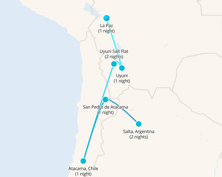 Pase de viaje de La Paz a Salta 9 días 9 días - 1