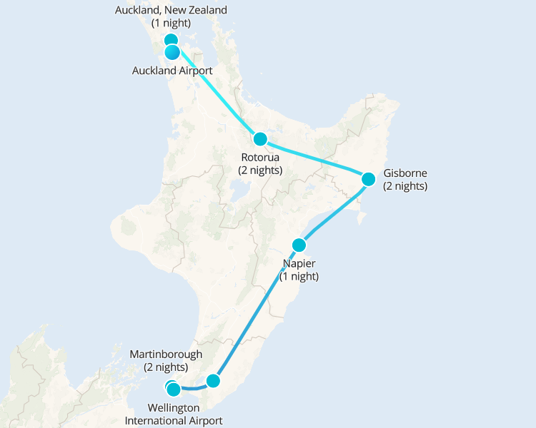 From Auckland to Wellington - 1
