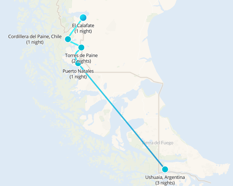 Aventura en Torres del Paine y Ushuaia 9D/8N 9 días 9 días - 1