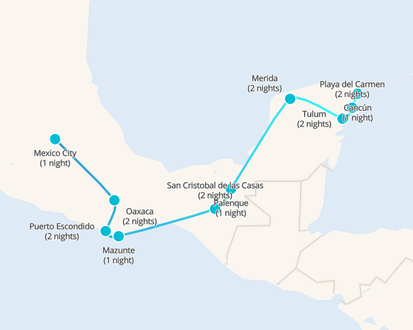 Pase de viaje para lo más destacado de México (desde Cancún) - 1