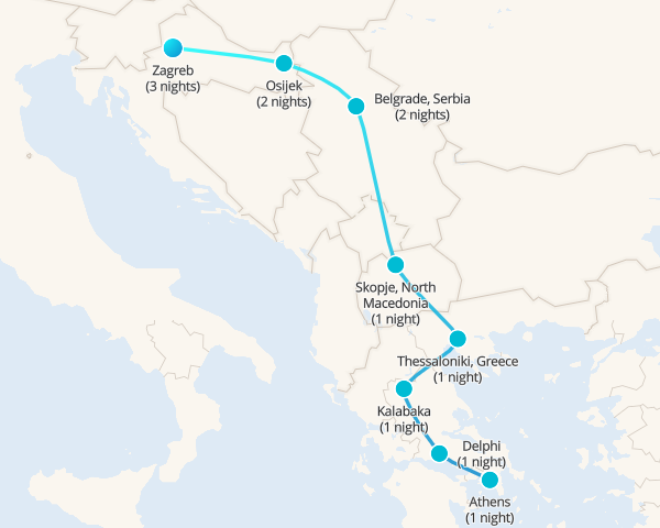 From Zagreb to Athens private tour - 1