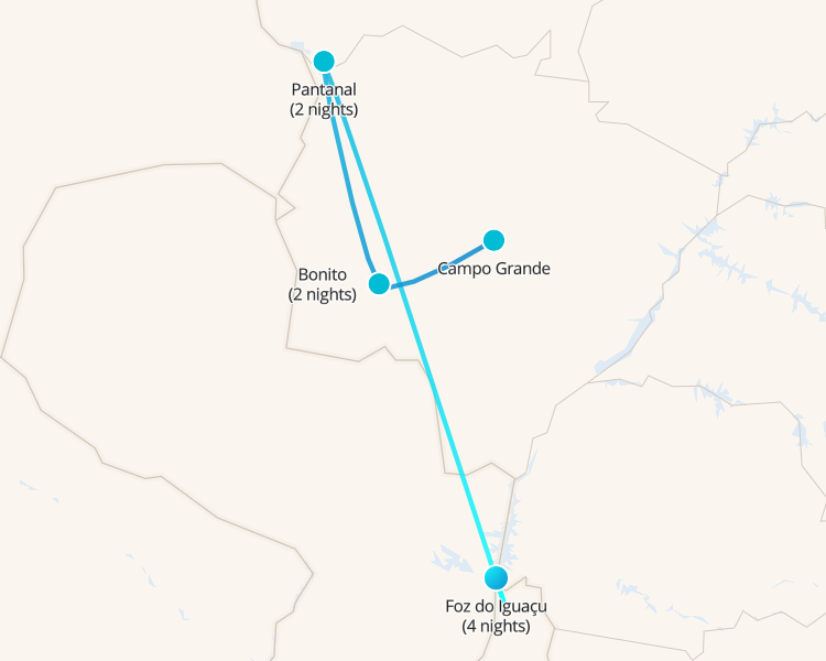 Aventura Pantanal, Bonito e Iguazú 9D/8N (desde Foz do Iguacu) 9 días 9 días - 1
