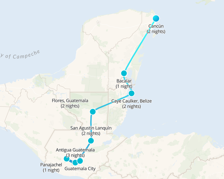 Aventura en México, Belice y Guatemala (desde Cancún) 14 días 14 días - 1