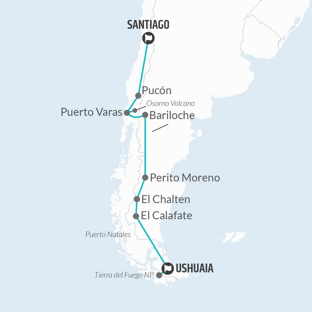 Ushuaia to Santiago (Ruta 40) Travel Pass - 1