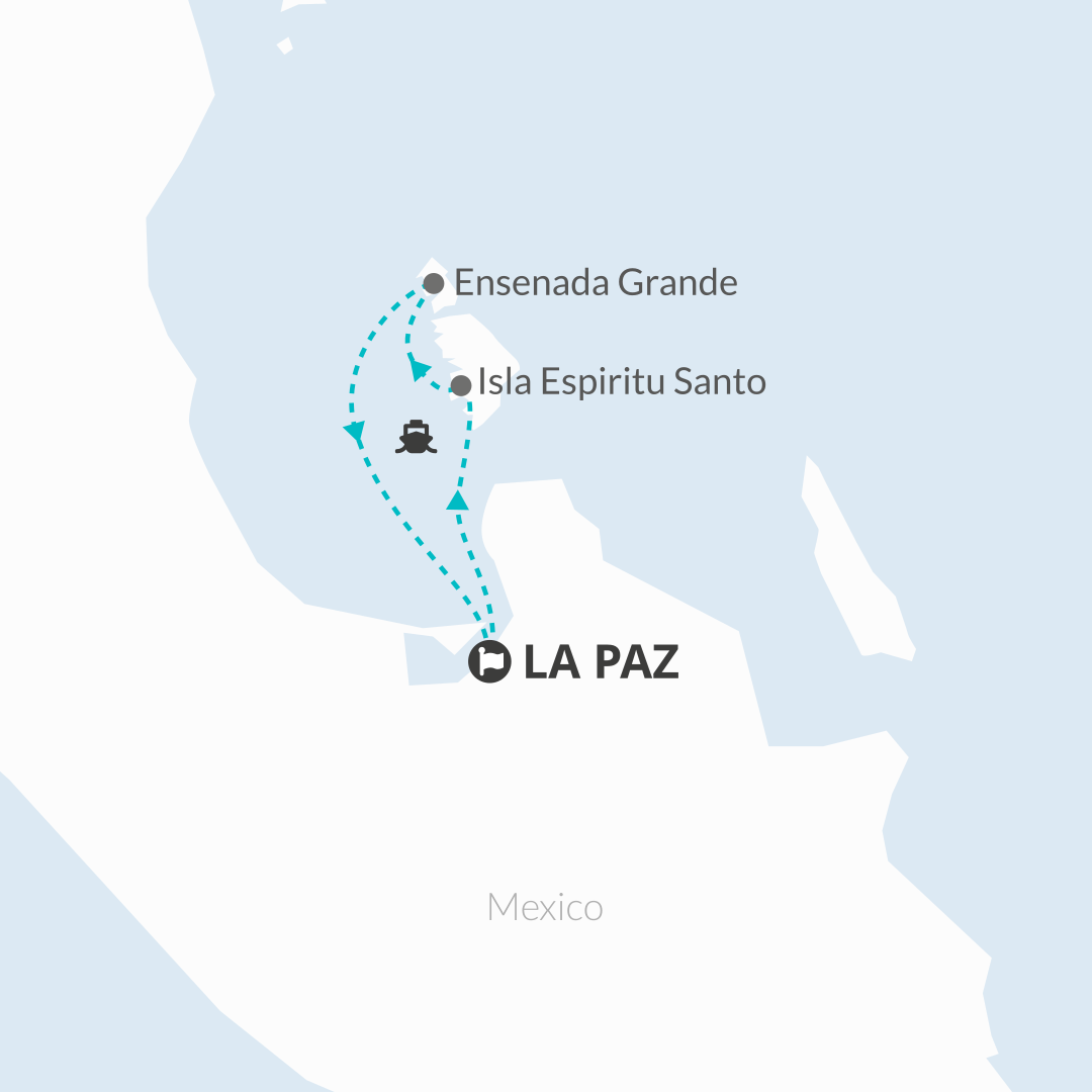 tourhub | Bamba Travel | Baja's Beach Serenity & La Paz Cultural Voyage 4D/3N | Tour Map