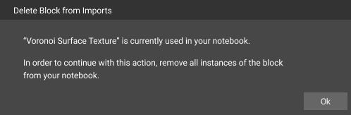 Delete Block Message