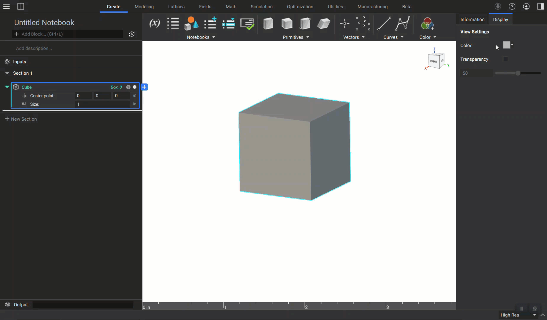 Display Tab