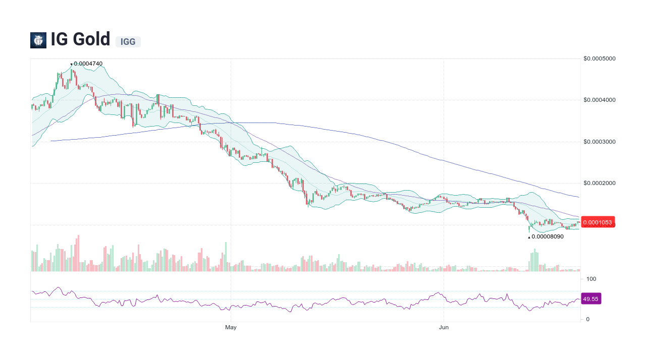 igg crypto price