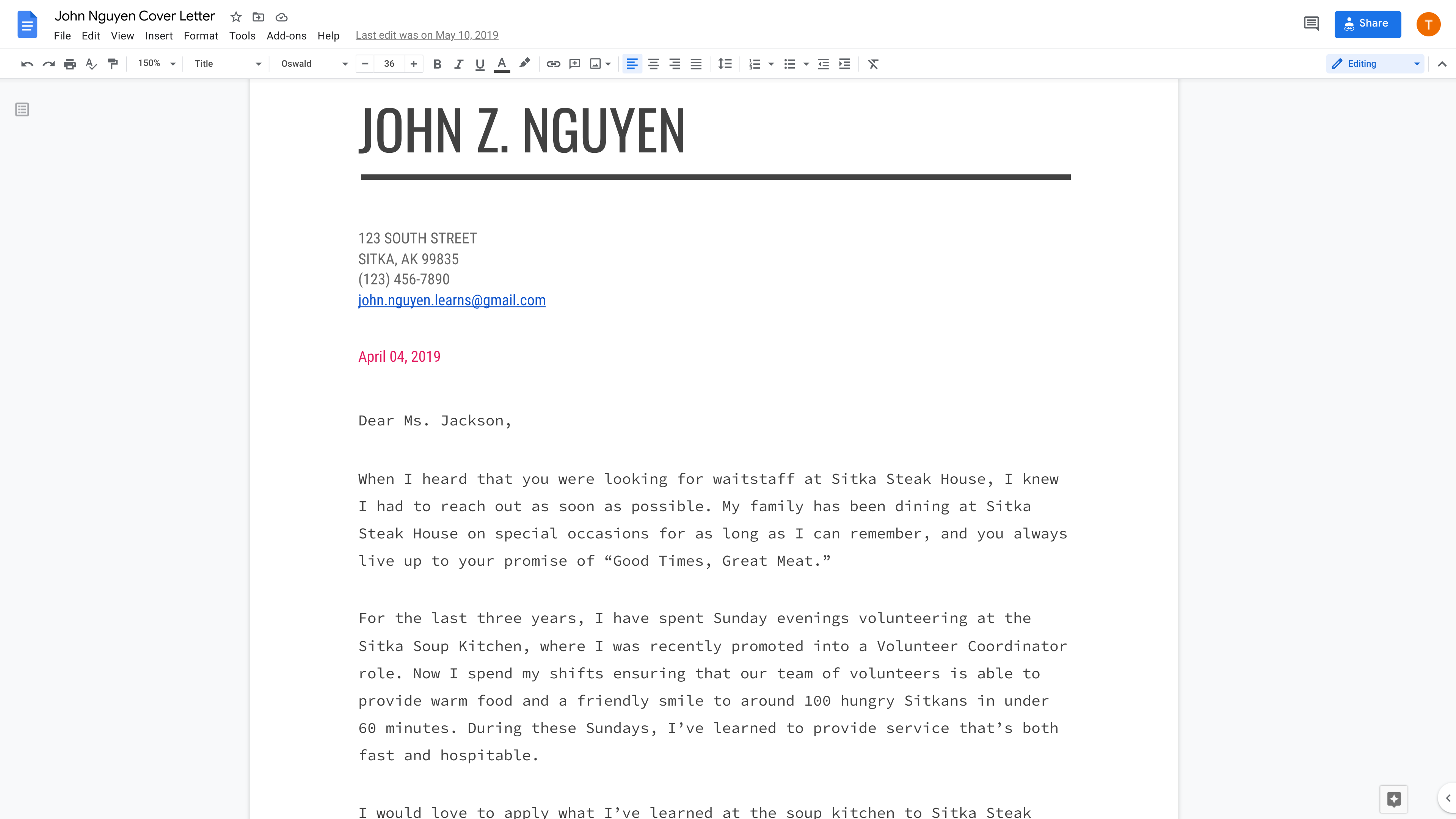 Write A Cover Letter For Your First Job Applied Digital Skills