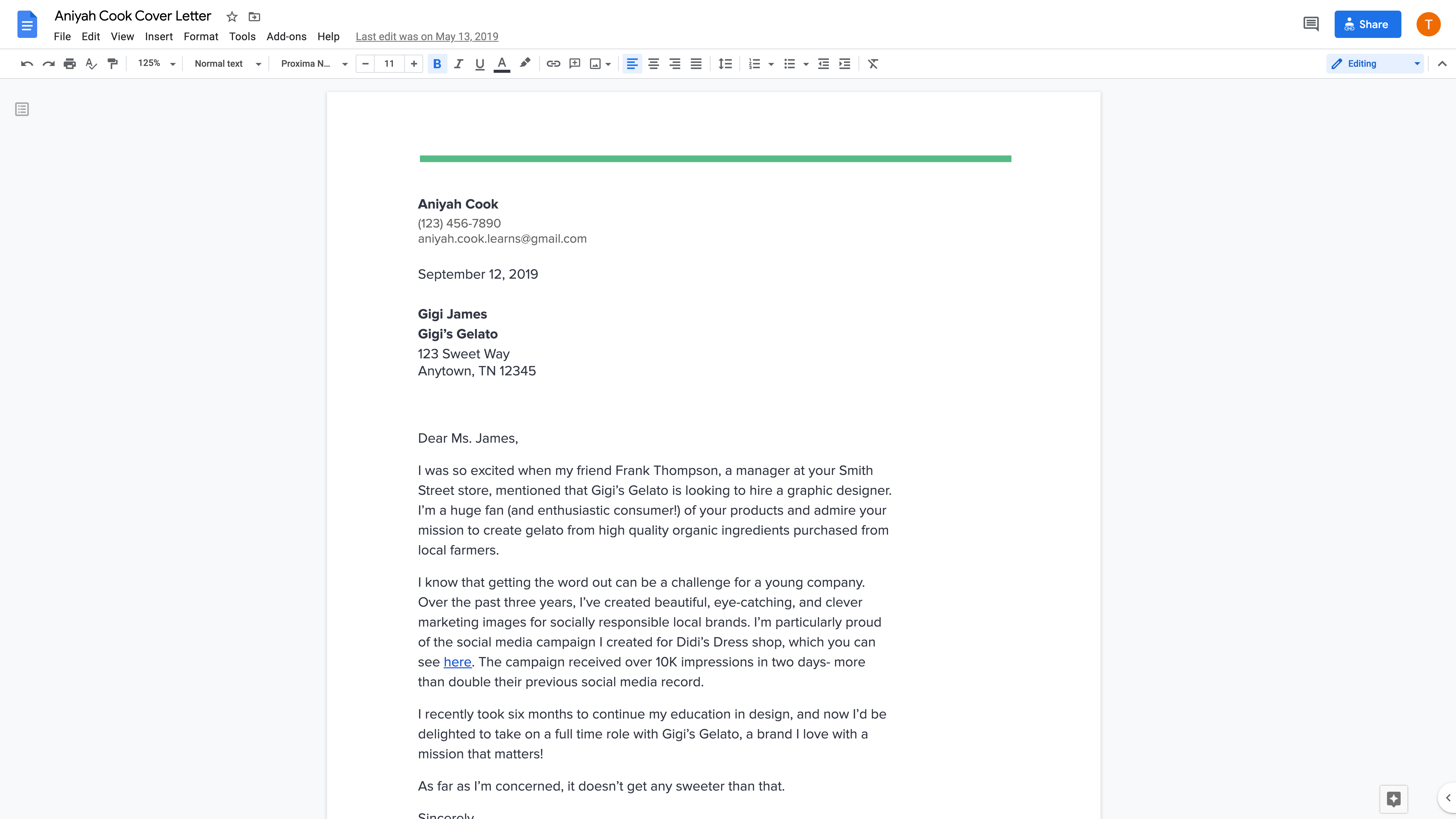 Lesson How To Write A Cover Letter Applied Digital Skills Applied Digital Skills