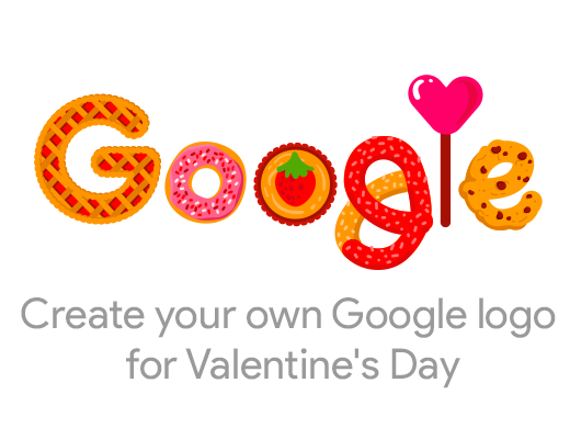 create your own google logo for valentine's day