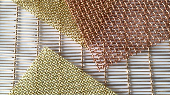 Toile métallique en métaux non-ferreux.