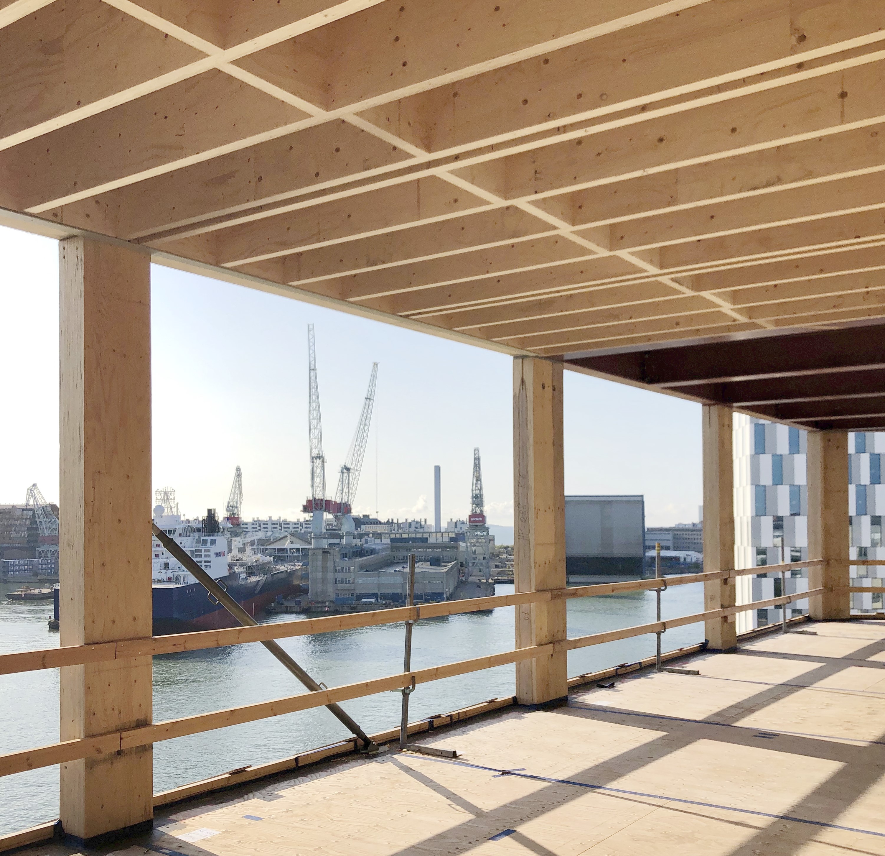 Wood City Office LVL rib panels 16.8.2019