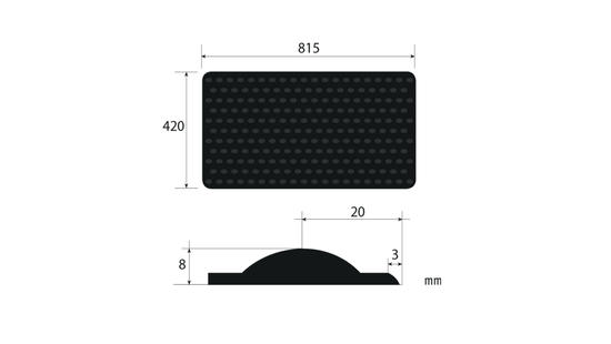 PODODACTILE RECTANGULAR TILE WHITE