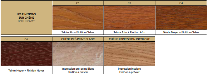 Finition chêne