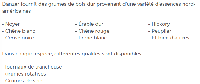 Essences de bois