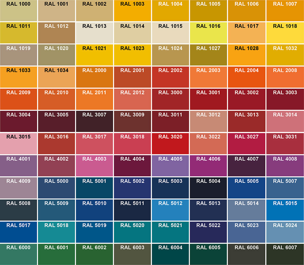 PALETTE RAL