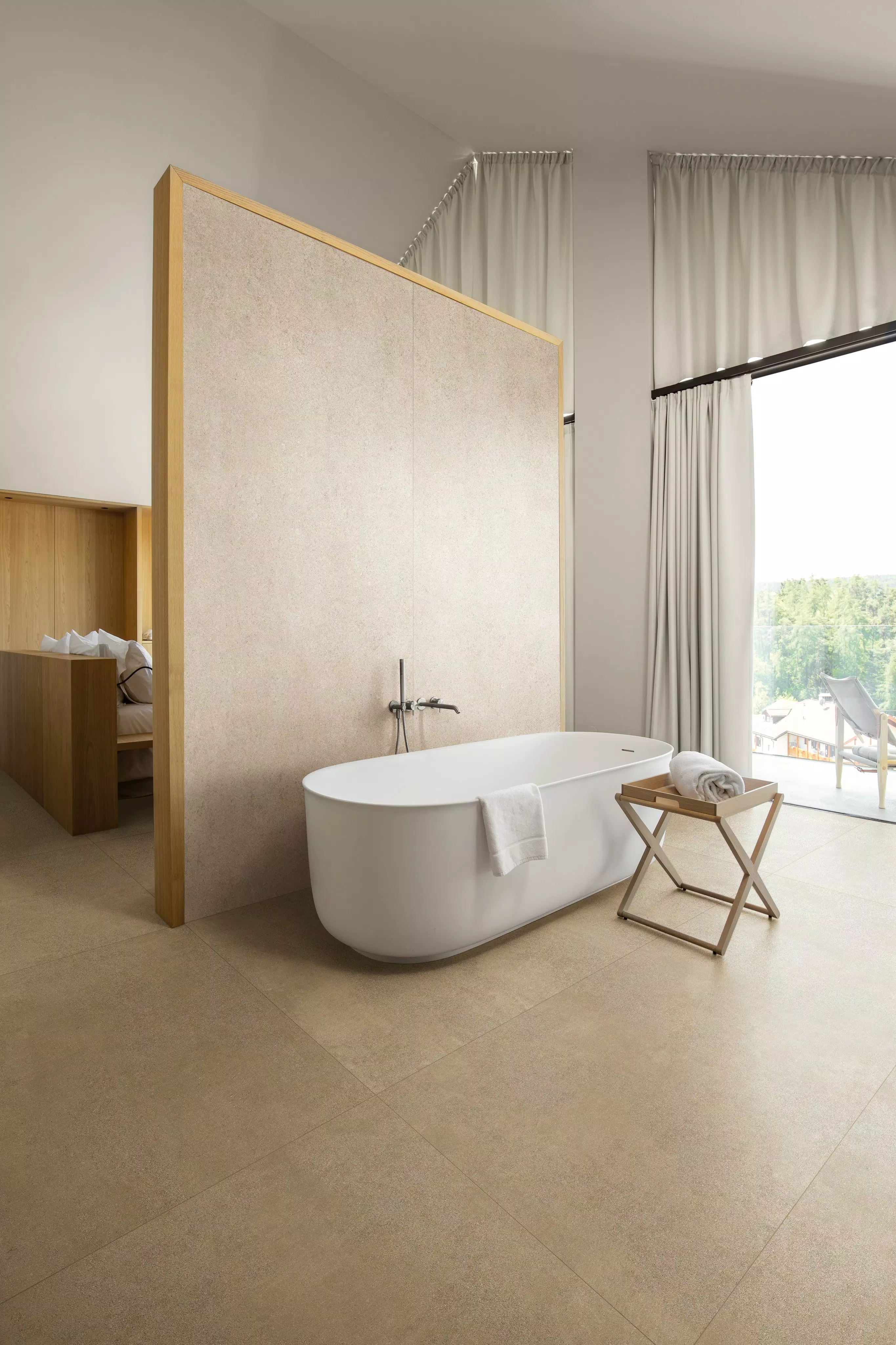 SERVIZIO 4 Amb 1 sand taupe 120x240 fossil white 120x280