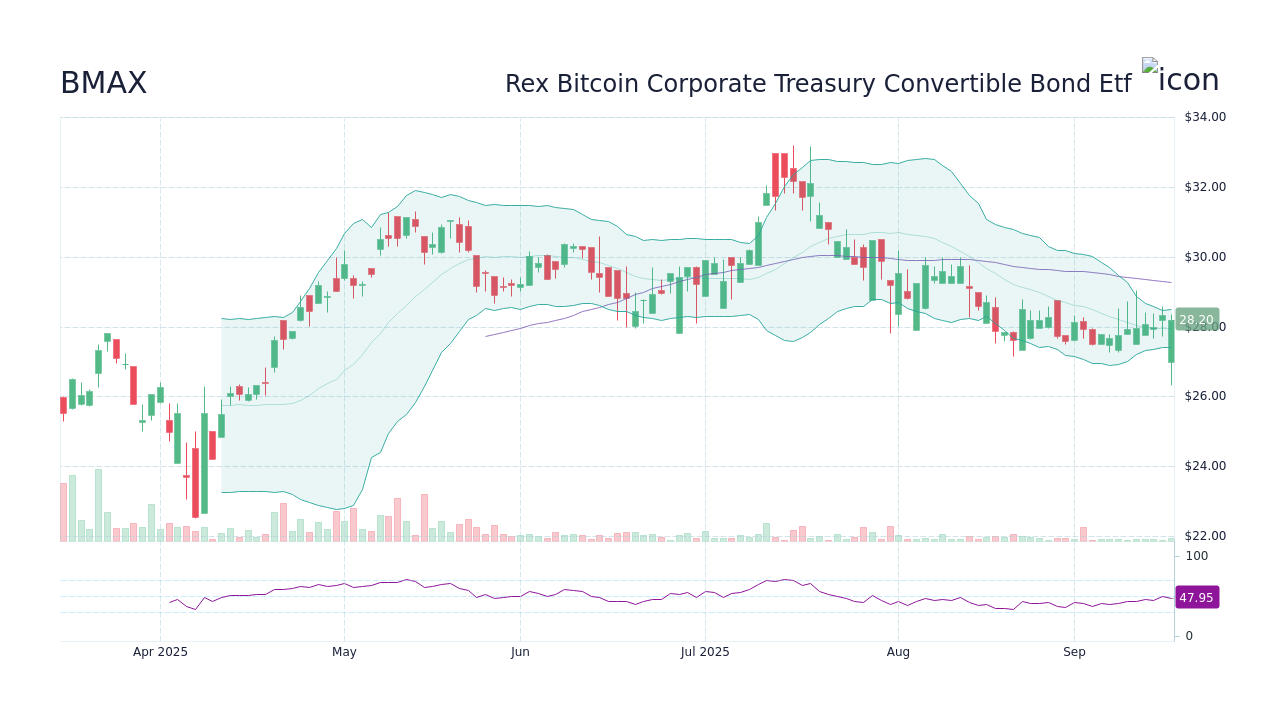 BMAX - Rex Bitcoin Corporate Treasury Convertible Bond Etf 주가 전망 - StockScan