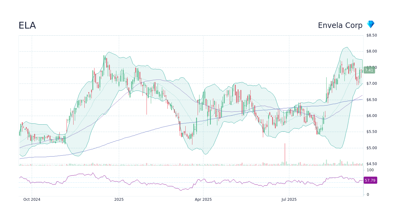 ELA Stock Price - Envela Corp Stock Candlestick Chart - StockScan