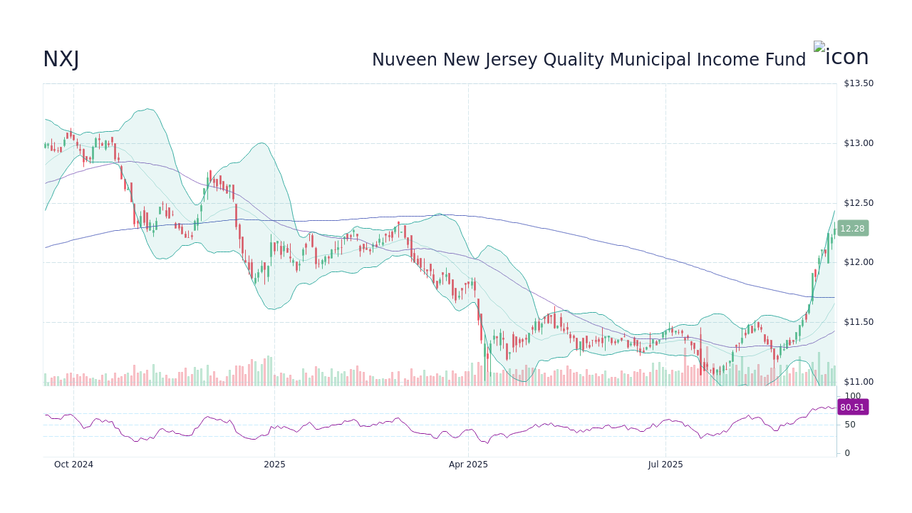 NXJ – Nuveen New Jersey Quality Municipal Income Fund 주가 및 차트 - StockScan