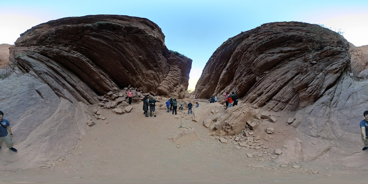 Formação rochosa Garganta del Diablo em Cafayate