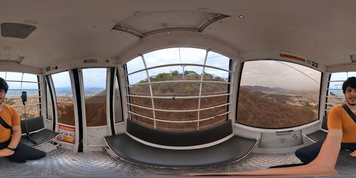 Vista do teleférico San Bernardo em Salta