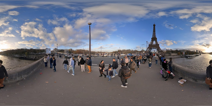 View next to the Eiffel Tower