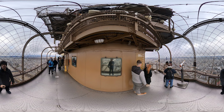 View at the top of Eiffel Tower