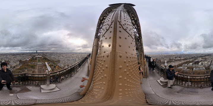 Vista no topo da Torre Eiffel