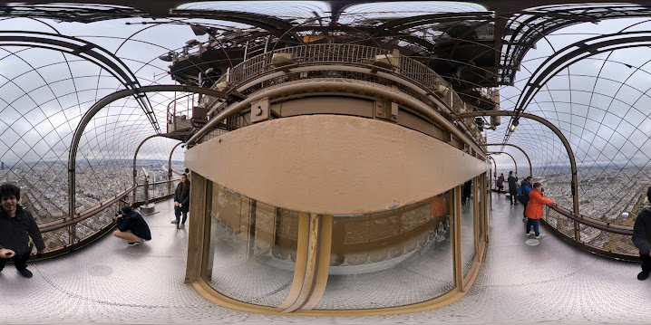 View at the top of Eiffel Tower