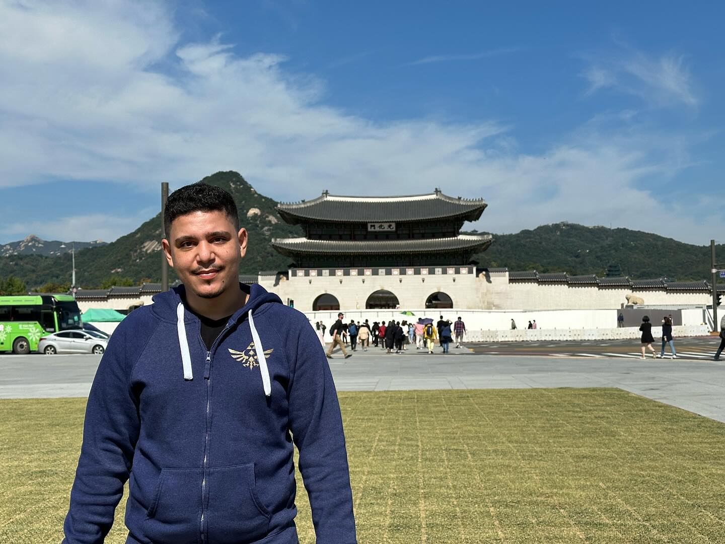 Chegando no Gyeongbokgung Palace