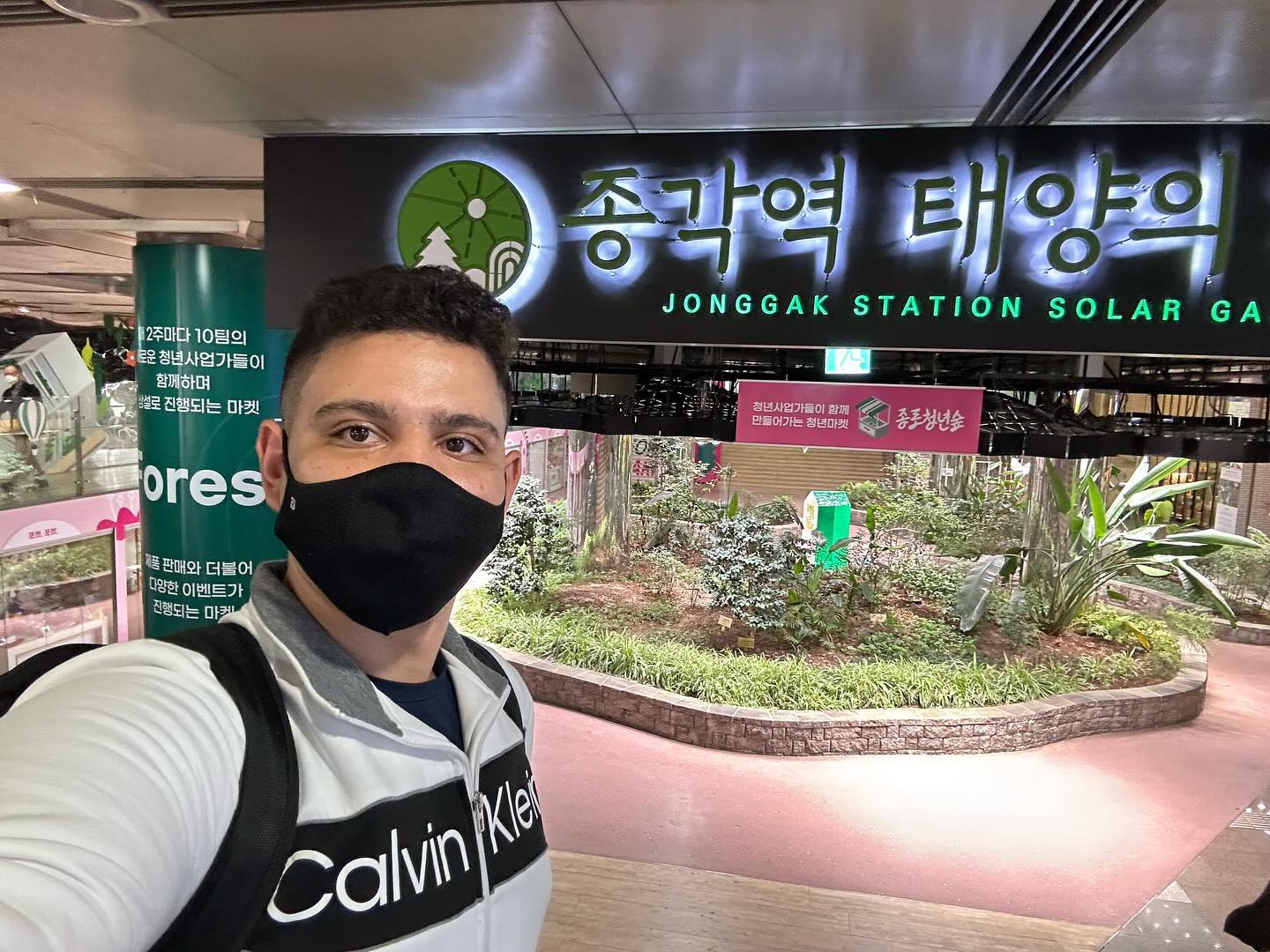 A solar garden inside the subway (underground)