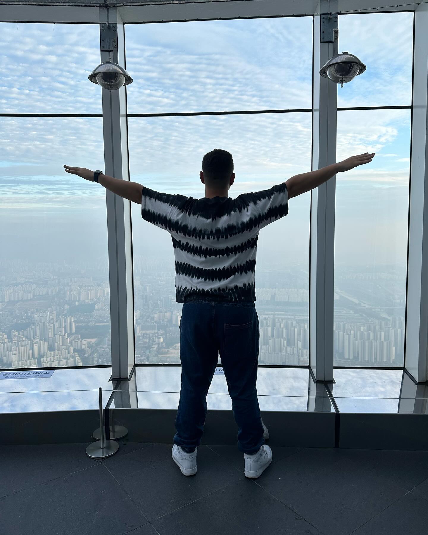 View of Seoul from the top of Seoul Sky/Lotte World Tower, vertical photos