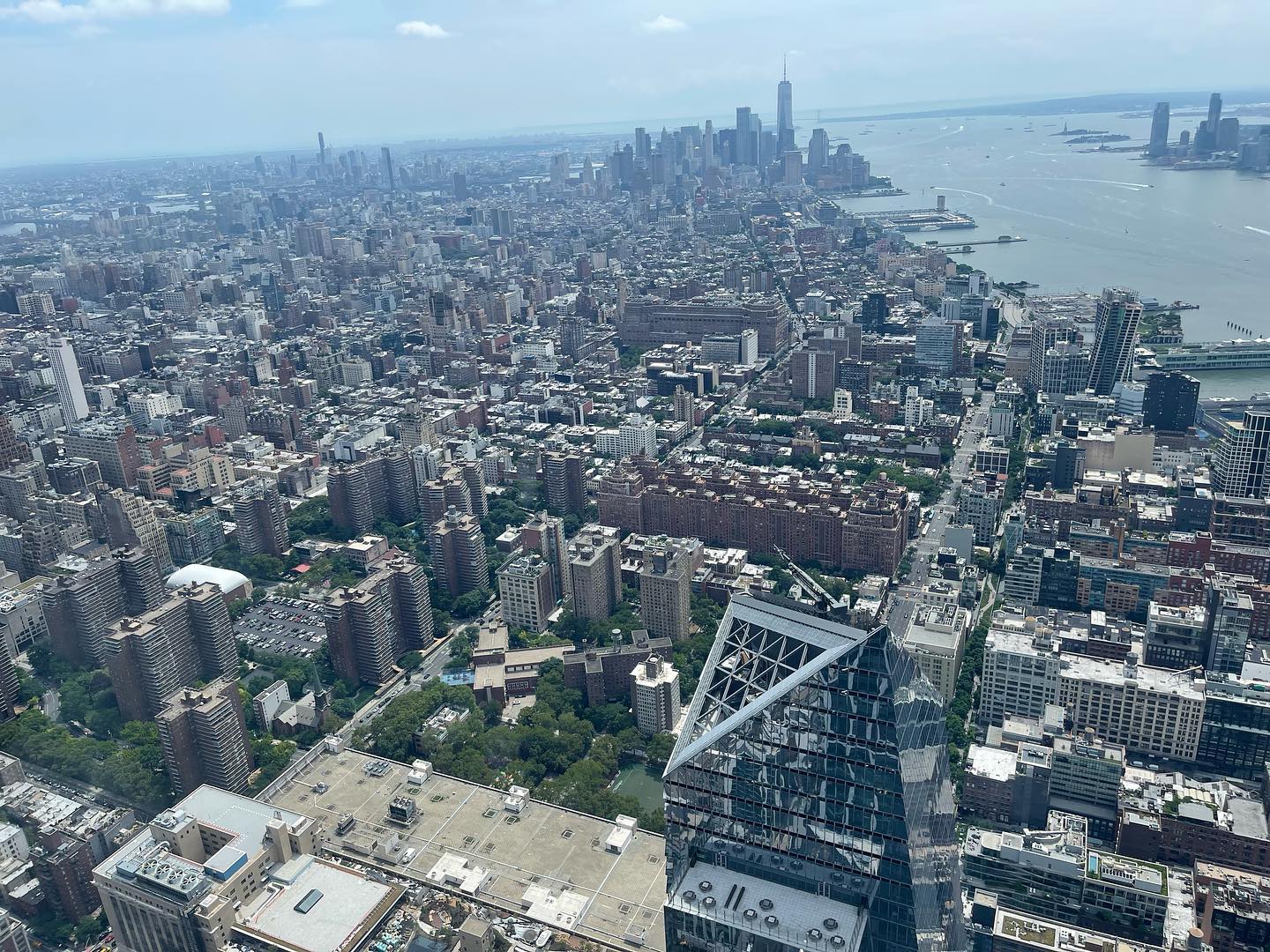 One hundredth floor of The Edge, first time at a lookout, your eyes even burn if you look up at that height.