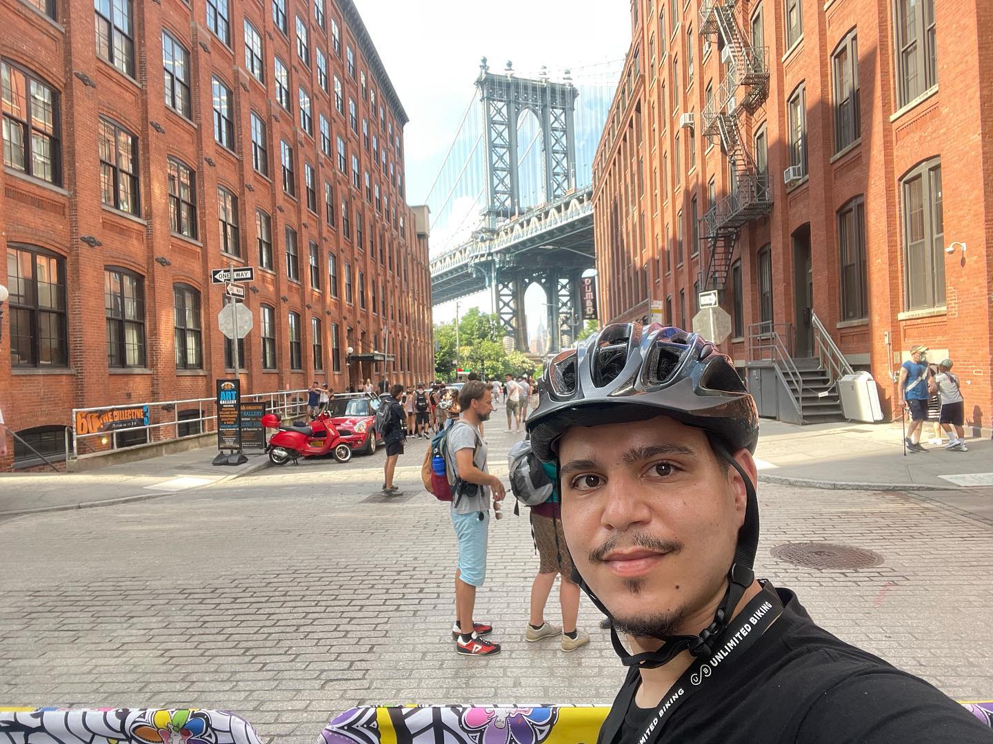 Passeio de bicicleta na Brooklyn Bridge