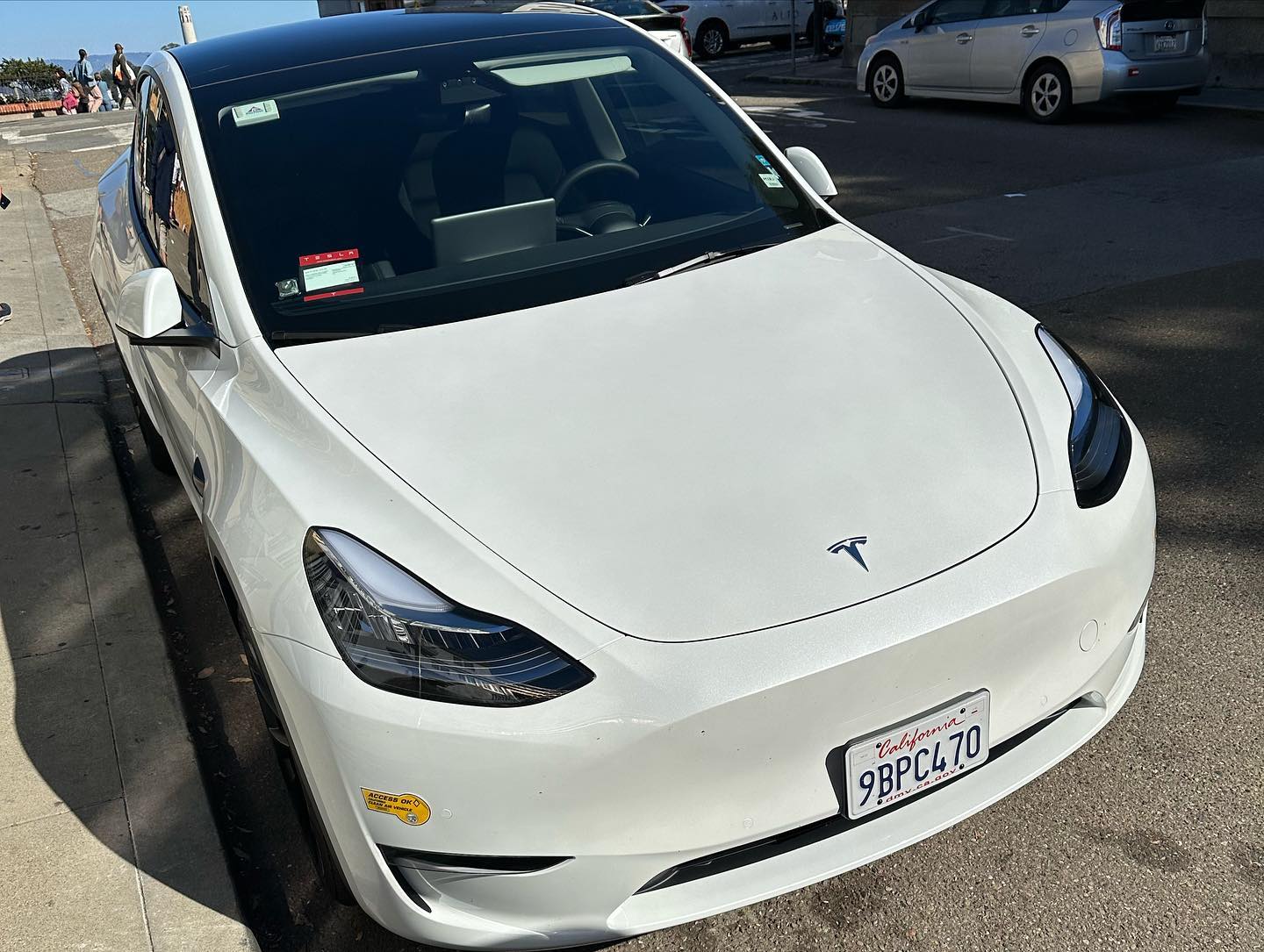 By Tesla through the streets of San Franscisco
