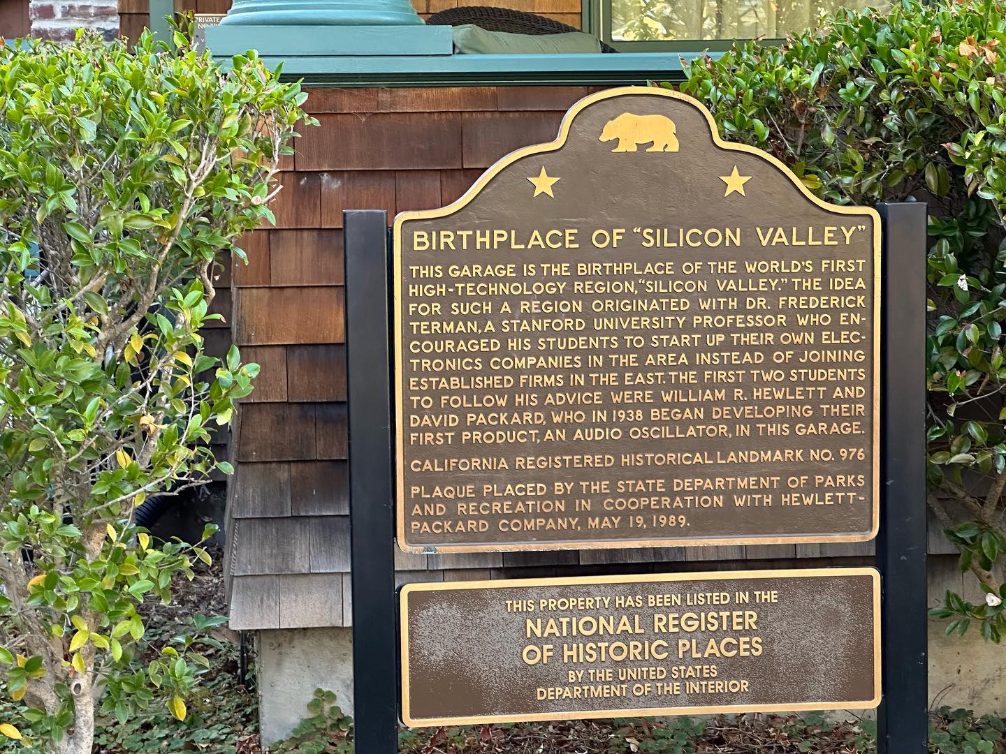 HP Garage, Birthplace of Silicon Valley