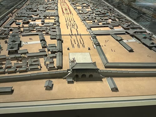 Museu de história de Seul, no final tem uma maquete da cidade