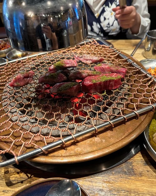 Churrasco coreano na Coréia, acho que tava com tanta fome que nem tirei mais fotos hahaha