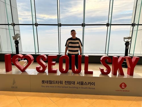 View of Seoul from the top of Seoul Sky/Lotte World Tower