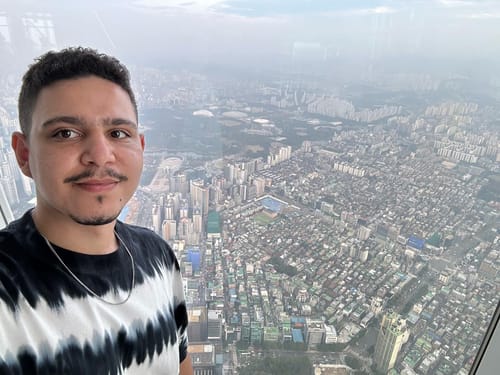 View of Seoul from the top of Seoul Sky/Lotte World Tower