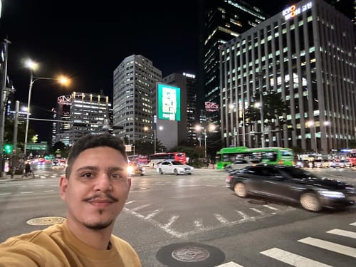 The famous Myeong-dong Street in Seoul