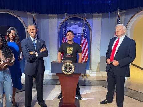 Visit to Madame Tussauds wax museum in New York