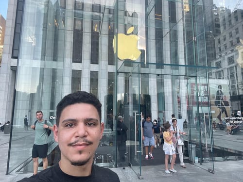The iconic Fifth Avenue Apple Store